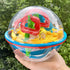 Maze Ball, 3D Interactive Maze Sphere Game (16cm, 6.3’’) with 118 Obstacles, Magical Brain Teasers for Kids