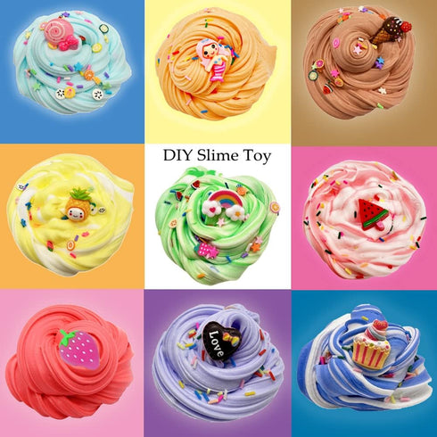 Butter Slime Kit Two-Toned 9 Pack for Girls and Boys, Party Favors Toys, Stocking Stuffers for Kids