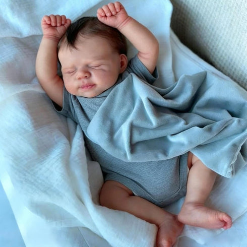 18 Anano Reborn Baby Dolls Boy, in Realistic Baby Doll, Silicone Babys Doll Lifelike, Real Life Babys, Silicone Reborn
