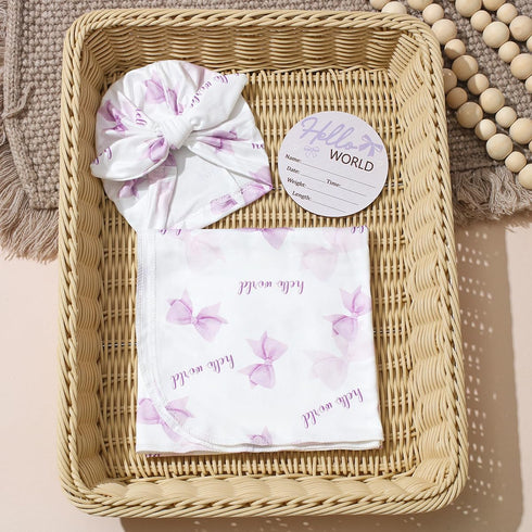 Set 32 32 inches Ylsteed Newborn Receiving Blanket Headband Baby Swaddle Floral Wrap Baby Swaddle Blankets for Newborns