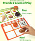 Coogam Sorting Toy for Toddlers, Animals, Dinosaurs, Fruits, Vehicles, Fine Motor Montessori Game for Kids