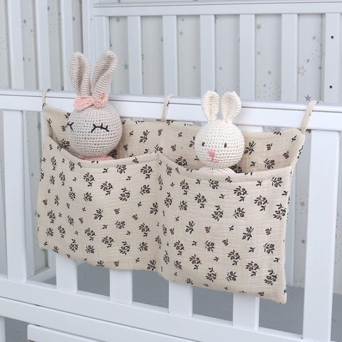 LANGYI Bedside Hanging Bag For Baby Crib Diaper Storage Bag Crib Organizer Bag Nappy Bag Dormitory Bed-Bunk Organizing