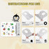 24 Pack 13.78x 9.45 (24pcs Disposable Feeding Bibs, Individual for Baby & Kids -Adjustable Adhesive Tabs, Toddler Bibs