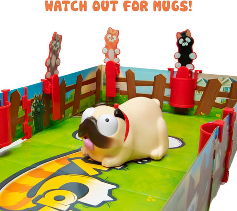Fraidy Cats Interactive Kids Board Game, Cat Movers Go Flying with Motorized Dog, for 2 to 4 Players