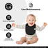 (3-Pack) 345 Organic Cotton Baby Drool Bibs Thick GSM, Soft & Absorbent, Teething Bibs for Boys and Girls