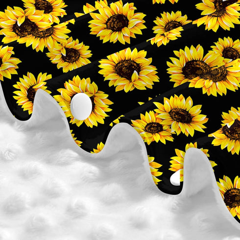 Norchzi 39x27.5 Inches Sunflower Baby Car Seat Canopy Cover Multi Use Nursing Cover for Newborn Car Seat Canopy Mom