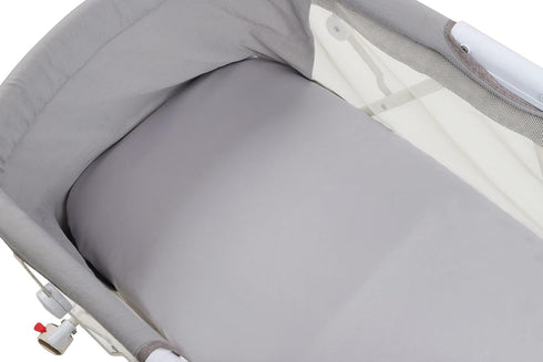 Tcmyyund Set 2 Pack Satin Bassinet Sheet Ultra Soft Silk Fit for Rectangle, Hourglass, Oval Bassinet Mattress Protect