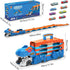 8 Set 3 4 5 6 7 VATOS Toddler Truck Toy - Ejection Folding Dinosaur Track, Portable Truck Car with Race Cars, Best Gift