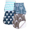 Arnzion Baby Burp Cloths Baby Burp Set Curved Absorbent and Soft Valuable 4