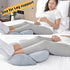 Vivixilan Pregnancy Pillows for Sleeping,Support for Belly, Back, Legs, HIPS,U Shaped Full Body Pillow for Pregnancy