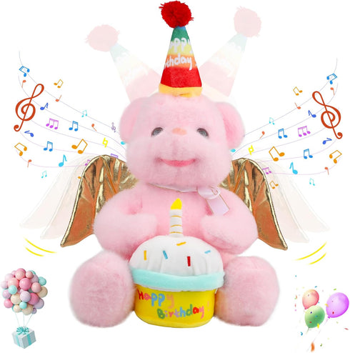 Animated Birthday Gifts for Kids Singing Happy Birthday Teddy Bear Plush Toys