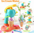 Set 3+ PLAY Clay Dough with Ice Cream Maker Machine/Noodle Maker/Banana Split Ice Cream Mold Kitchen Creations Arts