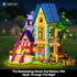 1084PCS Set 8-12+ HOGOKIDS Girls Friends Baking House Building Toy with LED Light - Beekeeping & Bakery Building