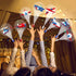 36PCS Airplane LED Finger Lights Aircraft Party Favors Glow in the Dark Light Up Finger Lights Plane Themed Toys Bulk