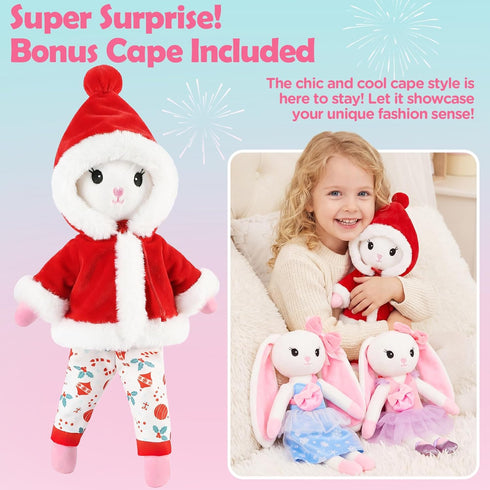 3-8, 4 Set 3 4 5 6 7 8 Ballerina Doll Stuffed Animals Girl Toys Age Bunny Stuffed Animal, Ballet Dress Up Doll, Rabbit