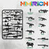 38 Pcs WW2 Military Weapons Pack, Soldier Style Weapon Accessories for Classic Building Blocks, Age 6 to 15