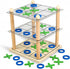 Trozihn 3D Ultimate Wooden Tic Tac Toe Board Game Classic XO Strategy Game