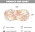 decor gift 4 Pack 22x11in Cotton Burp Cloths Muslin Breathable Red Pink Flower Blooming wash Cloths for Newborns