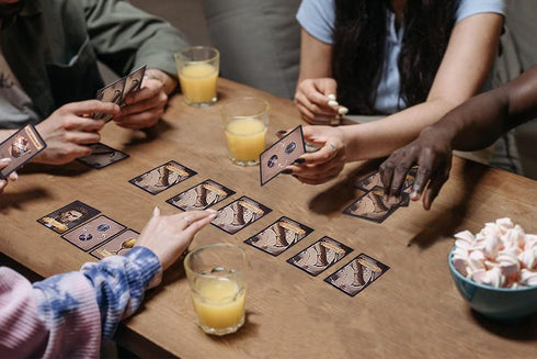 A&B GAMES Portable Medieval Strategy Card Game: Team vs. Team Fun for 5-10 Adult Players
