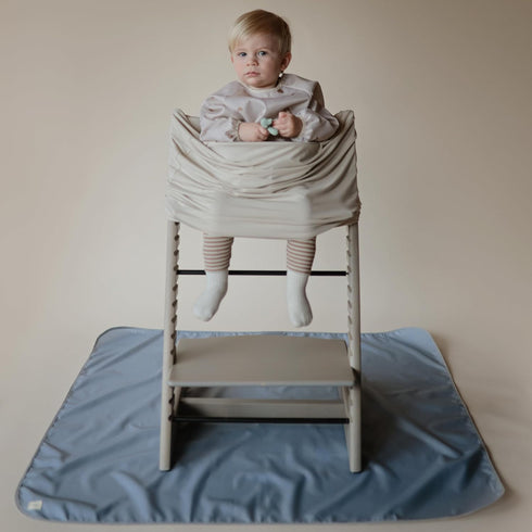 mushie Baby Car Seat Canopy Cover | Breathable & Stretchy Multi Use Cover for Breastfeeding, Nursing, High Chair