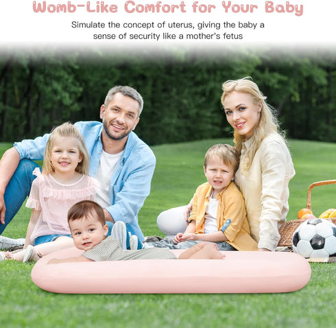 Lucakuins 0-24 Infant Support Cushion, Months Newborn Baby Support Cushion with Cover, Portable Playing Time Mat