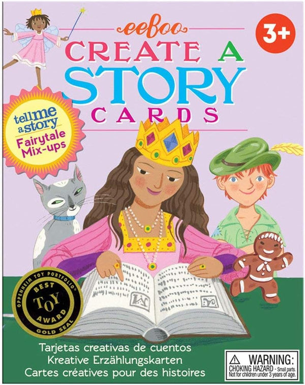 eeBoo Fairytale Mix Ups, 36 Flash Cards for Pre-Literacy, Ages 3 and Up