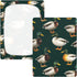Mazeann 52" 28" 9" Birds Mallard Ducks Crib Sheets Soft Breathable Fitted Cotton Baby Crib Sheets Mattress Cover