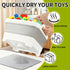 Bath Toy Storage Basket Bin: Collapsible Bathtub Toys Holder Bucket & Portable Bathroom Shower Caddy Organizer