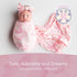 0-3 Luxury Rayon from Bamboo Headband & Baby Swaddle for Newborns Months, Rose Petal Love Newborn Swaddle Blanket