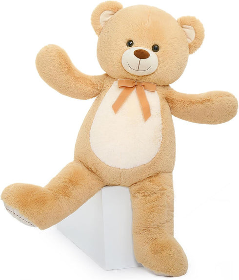 Tezituor 4.3 Feet Giant Teddy Bear Stuffed Animals, Large 52 Inch Plush Teddy Bear for Valentine's Day Gift