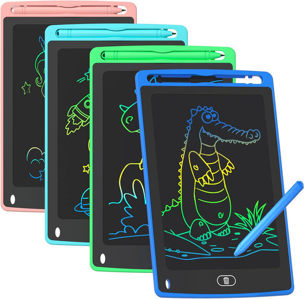 4 Pack 8.5 Inch LCD Writing Tablet for Kids, Colorful Doodle Board Drawing Tablet, Educational Learning Toys