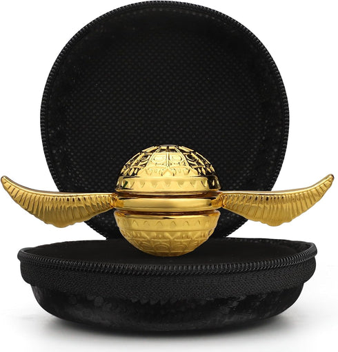 Umnodobn Gold Sphere Fidget Spinner Toy for Adults Kids, Magic Orb Hand Finger