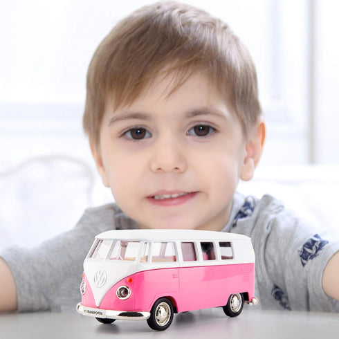 1/36 Scale Bus Casting Car Model - Zinc Alloy Toy Truck for Kids, Pull Back Vehicles Gift for Boys & Girls