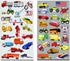 Crenstone Pack 160 Cars and Trucks Stickers Party Supplies Toddler - Over Stickers for Toddler Boys and Girls (Cars