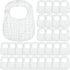 Reginary 30 Pack White Muslin Bibs Bulk for Boy Girl Muslin Baby