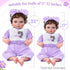 8 Set 17-22 Inch BABESIDE Pcs Reborn Baby Doll Accessories Includes Doll Clothes, Bassinet, Soft Toy, Bottle & More