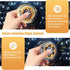 Metal Precision Fidget Spinner - Anxiety Rotator & Restless Fidget Toy, Stress-Relief Tool for Adults & Kids A Grey