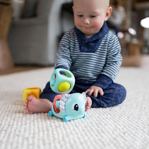 Lamaze Stacking Blocks - Rattle & Roll Baby Blocks for Fine Motor Skill Development, Interactive Stacking Toys for Ages