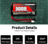 PCEONAMP 7.4V 3000mAh 2S SM-2P C24 D90 H101 2 Li-ion Battery Battery with Plug Rechargeable High Capacity RC Battery