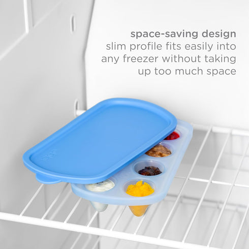 Ubbi Set, Baby Food Feeder & Freezer Tray Infant Teething Relief, BPA-Free, Safely Introduce Solids and Self Feeding