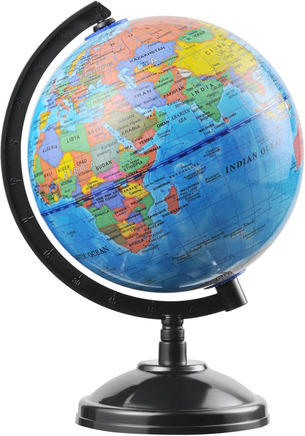 VAP World Globe for Kids Learning - 6 inch Interactive Earth Globe with