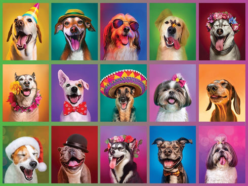 Puppy Portraits 500 Piece Jigsaw Puzzle by White Mountain