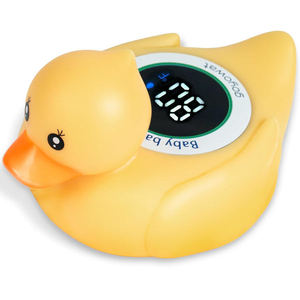 Baby Bath Thermometer, Bath Temperature Duck Toy for Newborns, Infant Bath Essentials, Water Temperature Gauge