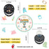 Jumbo Comfort Pacifier Stress Relief & Sleep Aid with Magical Husky Puppy Design, Clip & Reusable Case Soothing