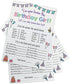 Printed Party Kids Birthday Game, Who Knows Her Best, Notebook Theme, Set of 25