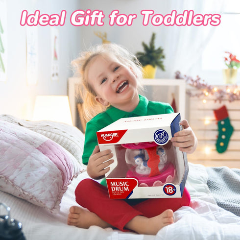 LDRYWW 18+ 2 3+ Baby Girl Toys Months Hand Drum Rotating Musical Light Up Sensory Activity Crawling Toys Year Old