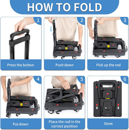 Car Seat Travel Cart for Airport, Car Seat Dolly Carseat Roller Foldable Car Seat Carrier Dolly with Blue Straps