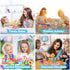 BEMITON Flower Building Toy Set - 148 Pcs Arts and Crafts Kit for Girls, Best Birthday Gifts for Ages 3-7