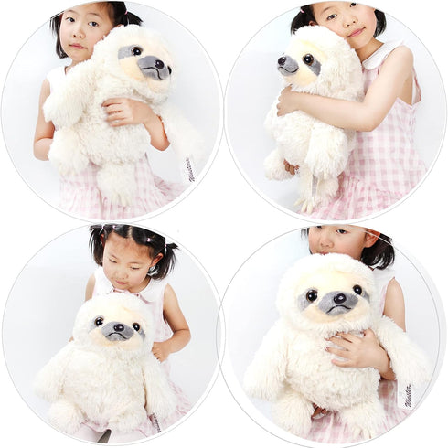 Winsterch Cute Sloth Stuffed Animal Toy, Small Plush Sloth Teddy Bear for Kids Birthday Gift