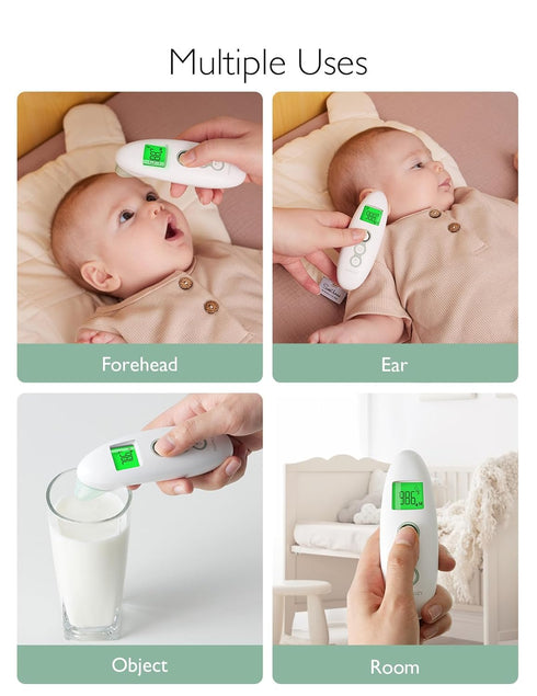 Momcozy Non-Contact Forehead and Ear Thermometer - Digital Infrared Thermometer for Adults and Children, Fast